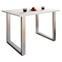 Jedálenský Stôl Xona Biela/strieborná 110x50 Cm