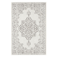 Sivo-krémový vonkajší koberec NORTHRUGS Tilos, 80 x 150 cm