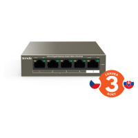 Tenda TEG1105P-4-63W 5xRJ45 Switch s 4xPoE 802.3af/at, 10/100/1000Mbps, celkem 63W,Kov