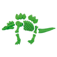 EDUPLAY Stegosaurus zelený set formiček na piesok