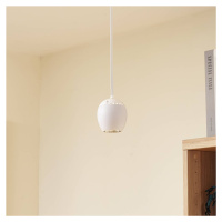 Lindby LED závesné svetlo Lumaro, biele, Ø 6,2 cm, 48V