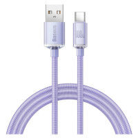 Baseus Nabíjací kábel USB-A / USB-C 100W 1.2m, Fialový