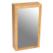 Kúpeľňová skrinka z bambusového dreva so zrkadlom Wenko Bambusa