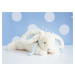 Plyšový zajačik Lapin Bonbon Doudou et Compagnie modrý 30 cm v darčekovom balení od 0 mes