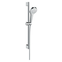 Hansgrohe Croma Select S, sprchová sada Vario EcoSmart 9 l/min so sprchovou tyčou 65 cm, biela/c