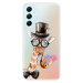 Odolné silikónové puzdro iSaprio - Sir Giraffe - Samsung Galaxy A34 5G
