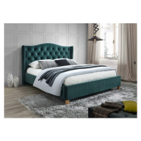 Signal Manželská posteľ ASPEN Velvet |  180 x 200 cm SIGNAL - spálňový nábytok: Zelená / Bluvel 
