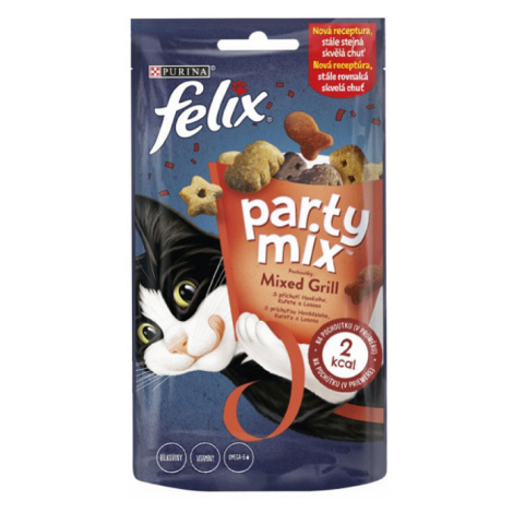 FELIX PARTY MIX kapsičky pre mačky Mixed grill 8x60g Purina