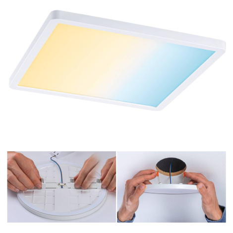 Paulmann LED panel Areo hranatý biely 23cm