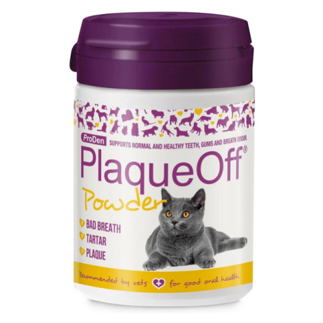 PlaqueOff Powder prášok na zuby pre mačky 40g