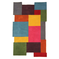 Farebný vlnený koberec Flair Rugs Illusion Collage, 120 x 180 cm