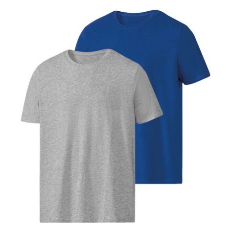 PARKSIDE® Pánske tričko, 2 kusy (XL (56/58), modrá/sivá)