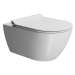 GSI GSI, PURA závesná WC misa, Swirlflush, 55x36 cm, biela dual-mat, 881509