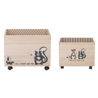 Drevené detské úložné boxy v súprave 2 ks Nonni - Bloomingville Mini