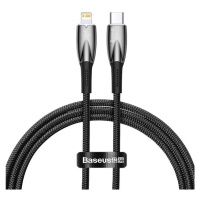 Kábel USB-C cable for Lightning Baseus Glimmer Series, 20W, 1m (Black)