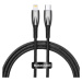 Kábel USB-C cable for Lightning Baseus Glimmer Series, 20W, 1m (Black)
