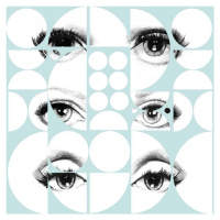 MINDTHEGAP Eyes and circles sky - tapeta