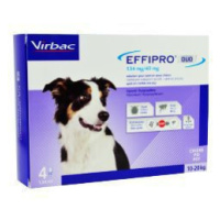 Effipro DUO Dog M (10-20 kg) 134/40 mg, 4x1,34 ml 1 + 1 zadarmo