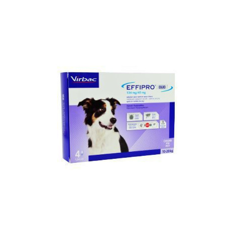 Effipro DUO Dog M (10-20 kg) 134/40 mg, 4x1,34 ml 1 + 1 zadarmo Virbac