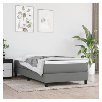 vidaXL Rám na boxspring posteľ tmavosivý 90x200 cm látka