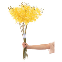 Umělá květina FALENI 10 kusů žlutá
