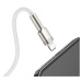 Dátový kábel Baseus Cafule Metal USB - Lightning  2,4A 2,0 m biely