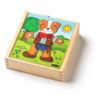 Woody Puzzle šatníková skriňa Psík, 18 dielov