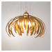 Alessia – veľkolepá zlatá závesná lampa