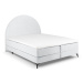 Svetlosivá boxspring posteľ s úložným priestorom 180x200 cm Sunrise – Cosmopolitan Design