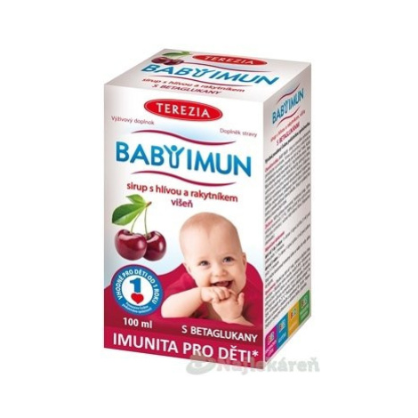 TEREZIA BABY IMUN sirup s hlivou a rakytníkom (višňa), 100ml