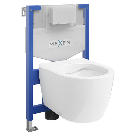 Mexen Fenix XS-F, podomietkový modul a závesné WC Carmen, biela, 6803388XX00