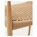 Jedálenská stolička z dubového dreva v prírodnej farbe v súprave 2 ks Analy – Kave Home