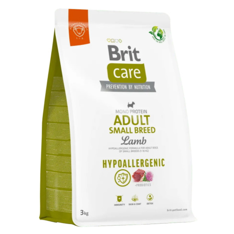 BRIT Care Hypoallergenic Adult Small Breed granuly pre psov 1 ks, Hmotnosť balenia: 3 kg