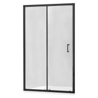 MEXEN - Apia posuvné sprchové dvere 125, transparent, čierna 845-125-000-70-00