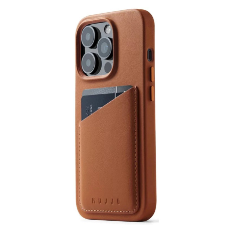 Kryt Mujjo Full Leather Wallet Case for iPhone 14 Pro - Tan