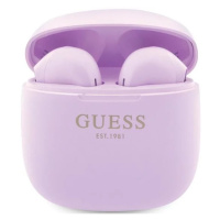 Slúchadlá Guess GUTWST26PSU TWS Bluetooth Headphones + Docking Station Purple Classic EST Logo (