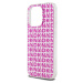 DKNY PC/TPU Repeat Pattern Zadný Kryt pre iPhone 15 Pro Pink