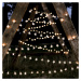 Tmavozelená LED svetelná reťaz DecoKing Star, 100 svetielok, dĺžka 12,5m