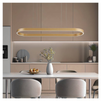 Lucande Smart LED závesné svietidlo Melinay, zlatá, CCT, Tuya