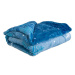 Mikroplyšová deka - Modrá vločka, 150 x 200 cm
