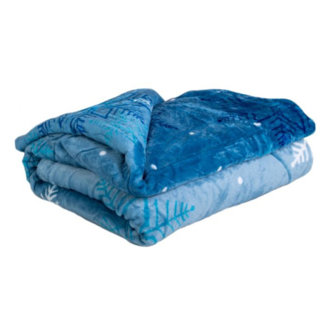 Mikroplyšová deka - Modrá vločka, 150 x 200 cm JAHU