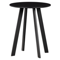 Fer príručný stolík čierny Ø40 cm