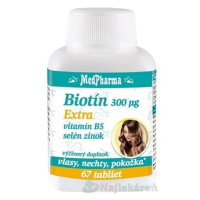 MedPharma BIOTÍN 300 µg Extra (vlasy, nechty, pokožka) 67 ks