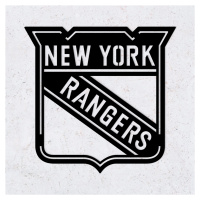 Hokejové logo NHL z dreva - New York Rangers