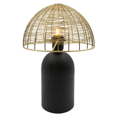 Stolová lampa v čierno-zlatej farbe (výška 36 cm) – Antic Line