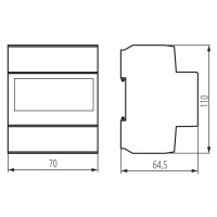 KDEM-3P LCD   Merač spotreby el. energie