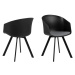 Designová stolička Moon II čierna
