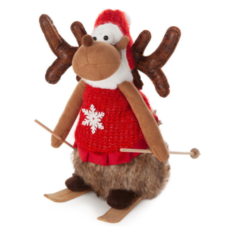 Vianočná dekorácia DOLL 105 B červená / hnedá