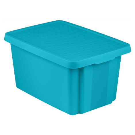 CURVER Úložný box s vekom 45L - modrý