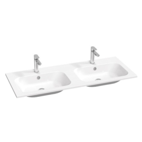 Ravak Chrome Slim dvojumývadlo 120x49 cm dva otvory pre batériu XJG01112001